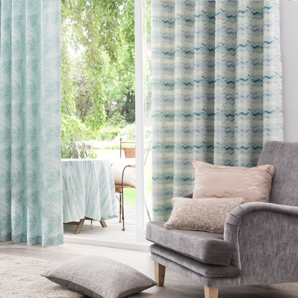 Horizons Curtains and Cushions